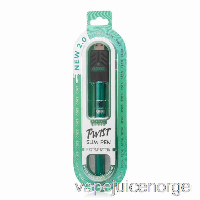 Vape Norge Ooze Slim Twist Pen 2.0 Flex Temp Batteri Aqua Teal